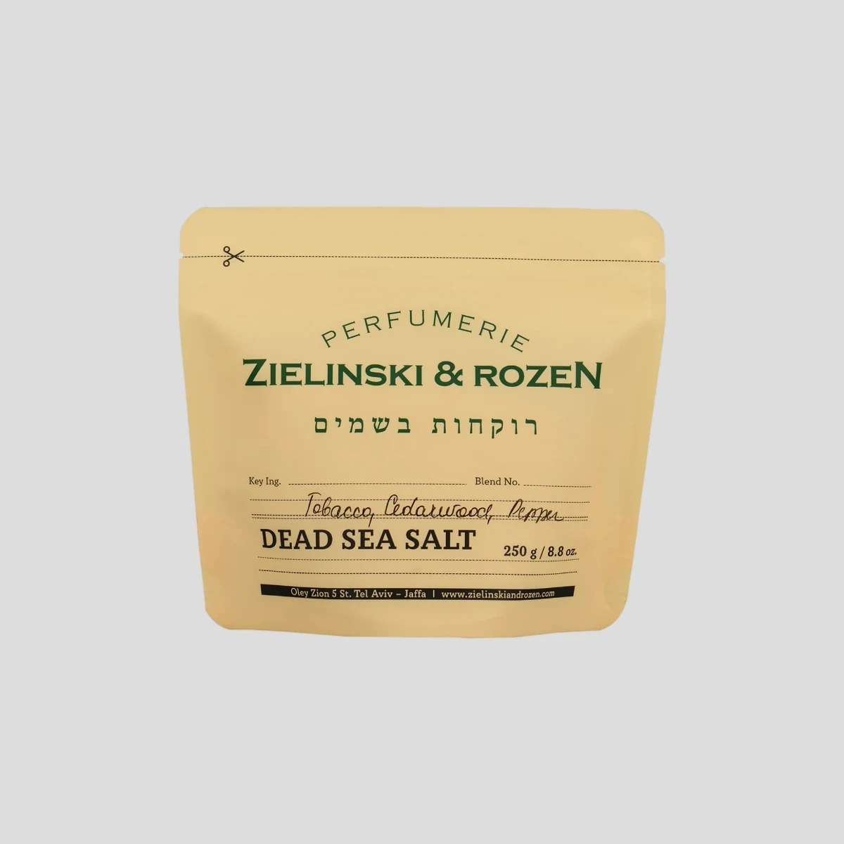 Sól do kąpieli 250g Tobacco, Cedarwood, Pepper Zielinski & Rozen