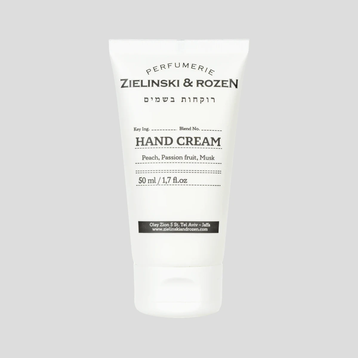 Krem do rąk 50ml Peach, Passion fruit, Musk Zielinski & Rozen