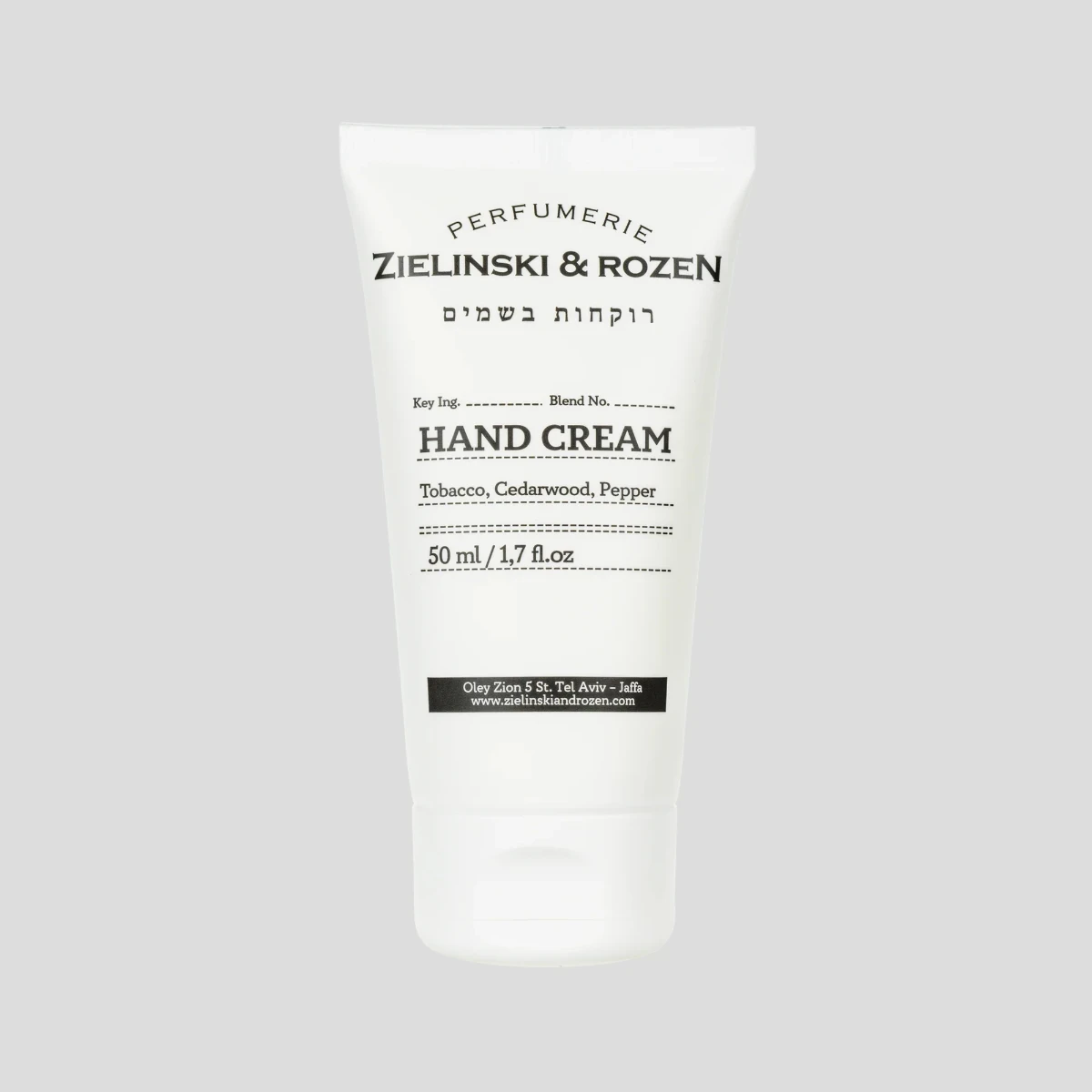 Krem do rąk 50ml Tobacco, Cedarwood, Pepper Zielinski & Rozen
