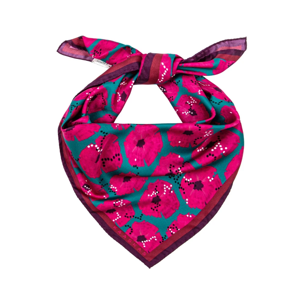 Apaszka jedwabna Bossy Pink Kaaskas