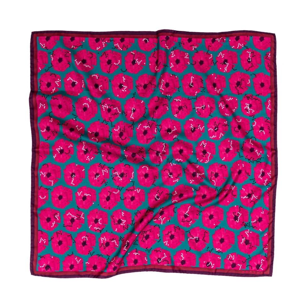 Apaszka jedwabna Bossy Pink Kaaskas