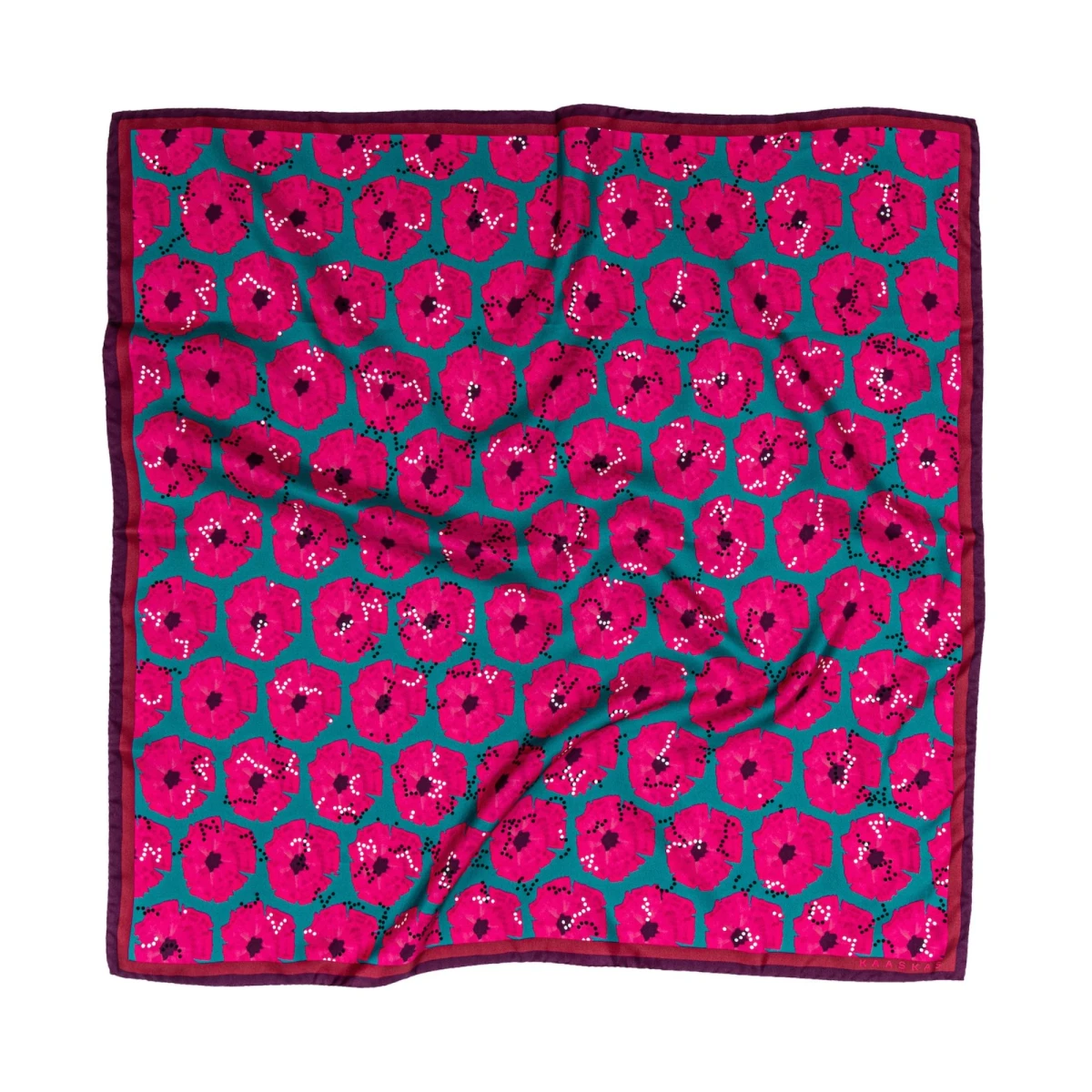 Apaszka jedwabna Bossy Pink Kaaskas