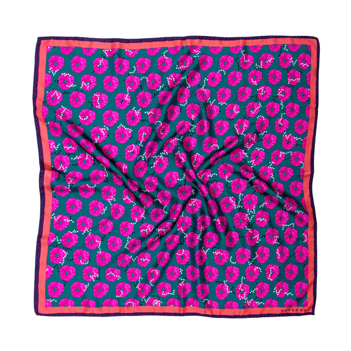 Apaszka jedwabna Hot Pink Kaaskas