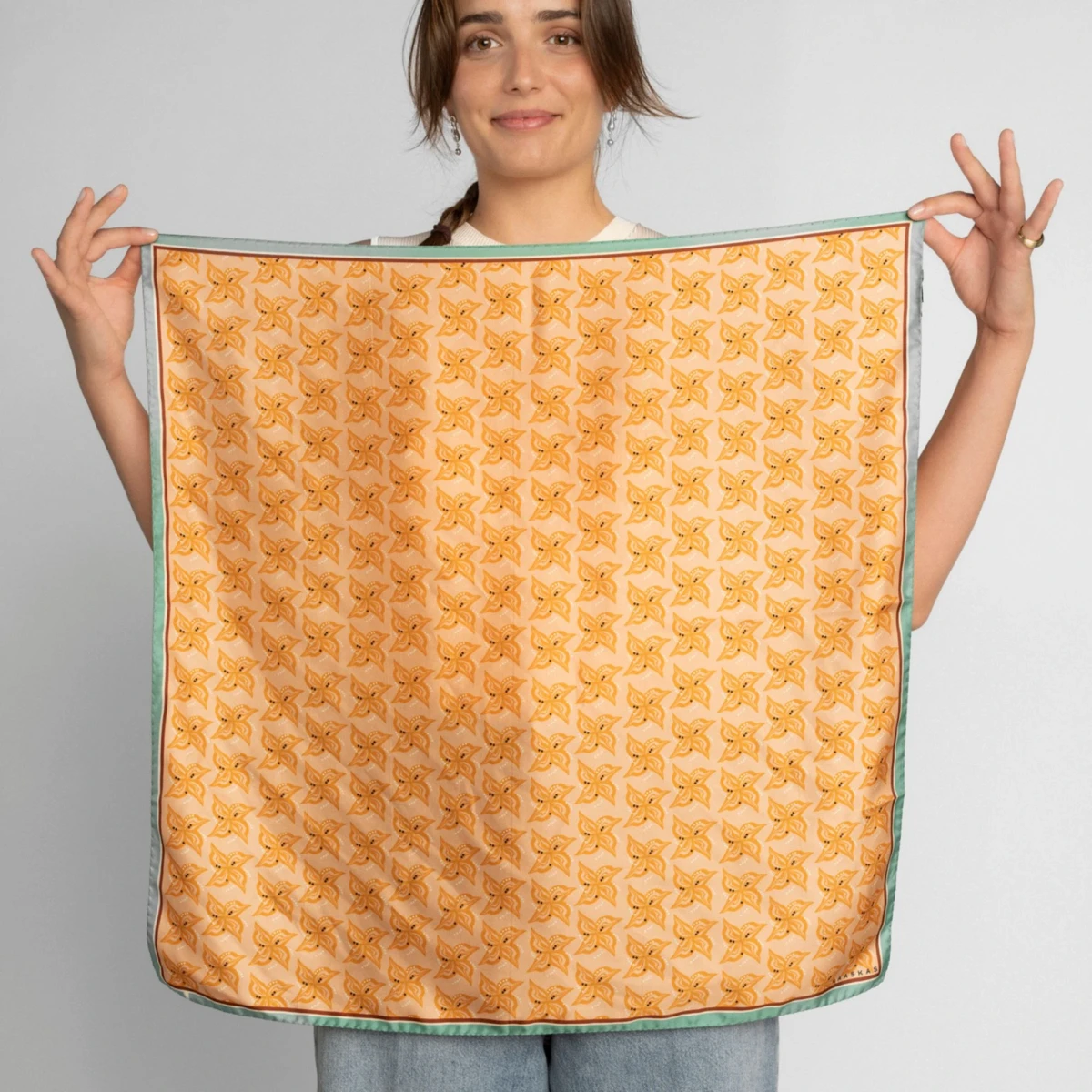 Apaszka jedwabna Ginger Orange Kaaskas