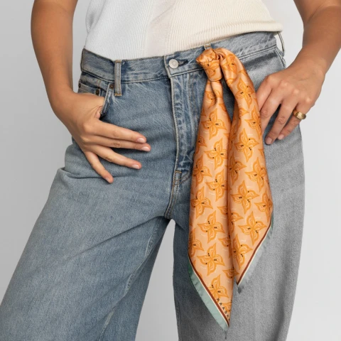 Apaszka jedwabna Ginger Orange Kaaskas