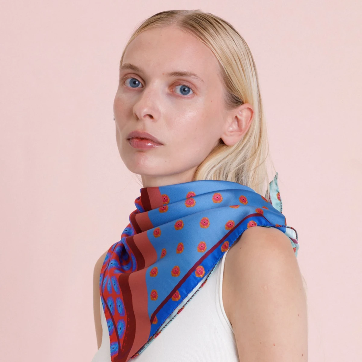 Apaszka jedwabna Poppy Red Kaaskas