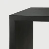 Biurko U dębowe czarne 160x80cm Ethnicraft