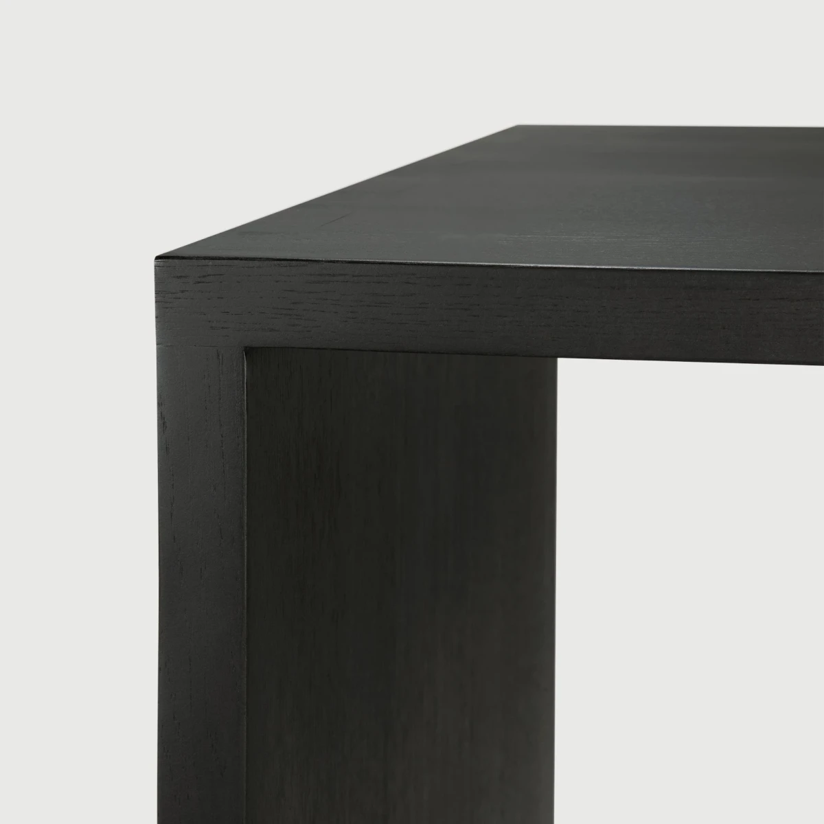 Biurko U dębowe czarne 160x80cm Ethnicraft