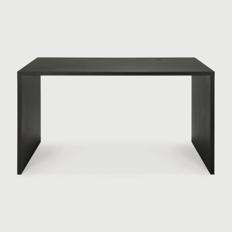 Biurko U dębowe czarne 140x70cm Ethnicraft