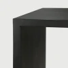 Biurko U dębowe czarne 140x70cm Ethnicraft