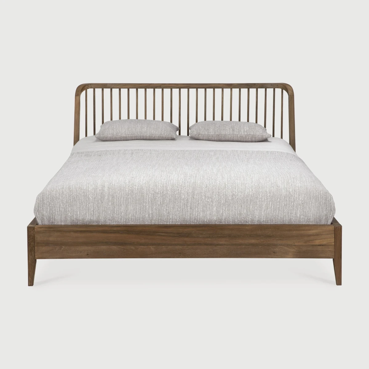 Łóżko z drewna tekowego Spindle Ethnicraft
