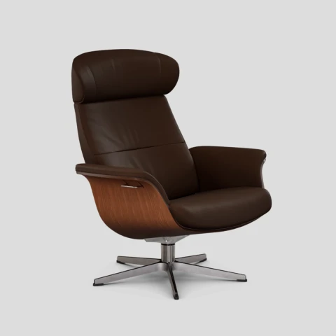 Fotel Timeout obrotowy z pamięcią Jesolo Testa Moro Walnut Conform