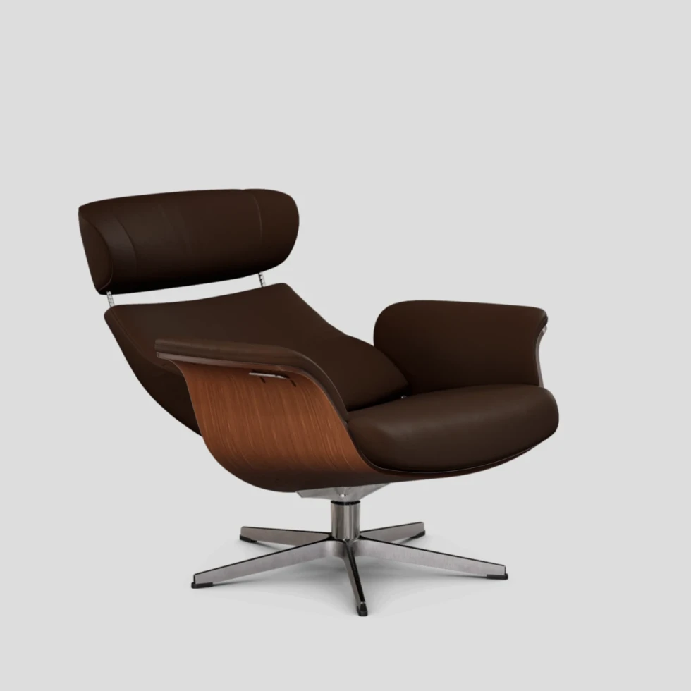 Fotel Timeout obrotowy z pamięcią Jesolo Testa Moro Walnut Conform