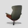 Fotel Timeout obrotowy z pamięcią Nappa Dark Grey Walnut Conform