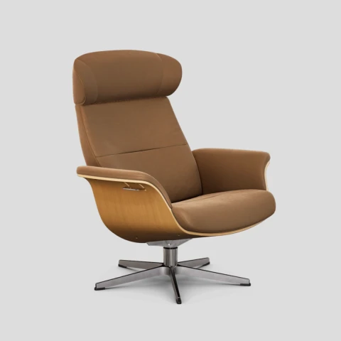 Fotel Timeout obrotowy z pamięcią Eros Earth Oak Conform