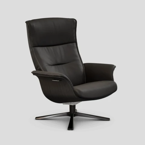 Fotel Prime Quattro obrotowy z pamięcią Fantasy Black Black Oak Conform