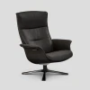 Fotel Prime Quattro obrotowy z pamięcią Fantasy Black Black Oak Conform