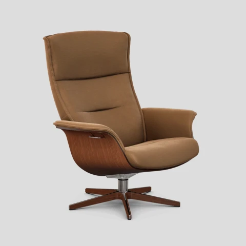 Fotel Prime Quattro obrotowy z pamięcią Eros Earth Walnut Conform