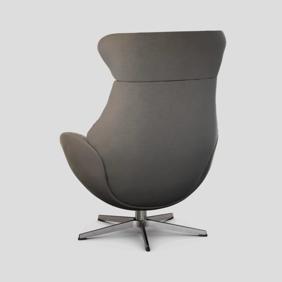 Fotel Globe obrotowy z pamięcią Evita Concrete Conform