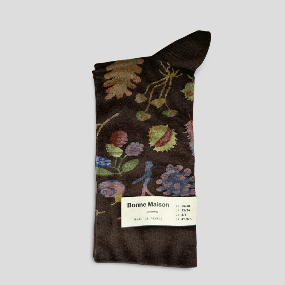 Skarpetki Krótkie Semis Marron foncé Bonne Maison