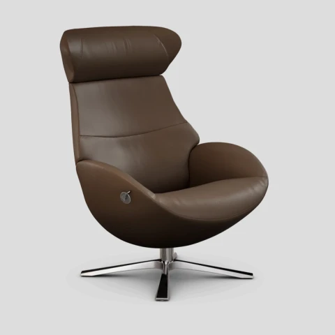 Fotel Globe obrotowy z pamięcią Bolzano Espresso Conform