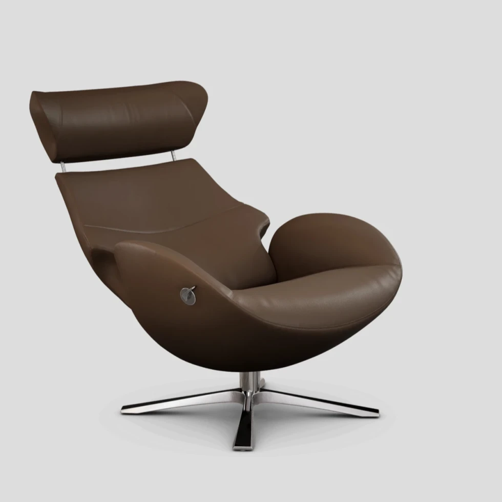 Fotel Globe obrotowy z pamięcią Bolzano Espresso Conform