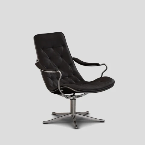 Fotel Bravo Low z pamięcią Jesolo Nero Conform