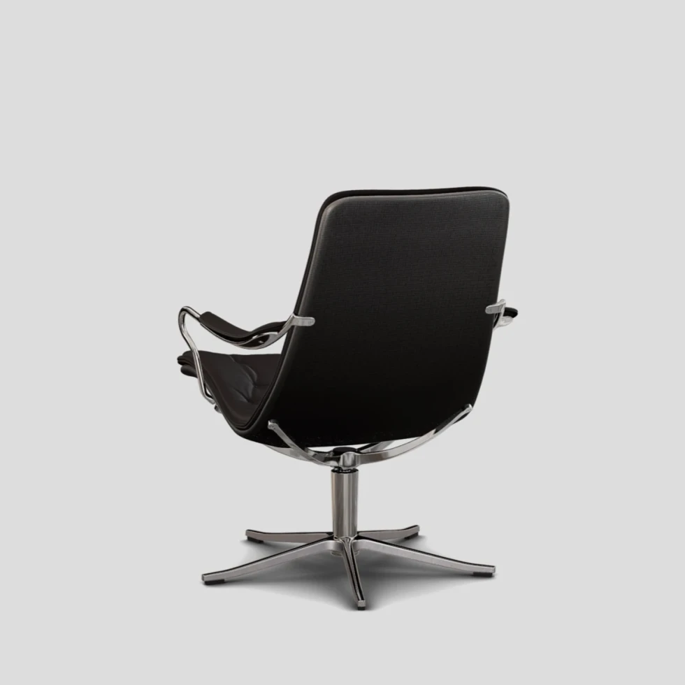 Fotel Bravo Low z pamięcią Jesolo Nero Conform