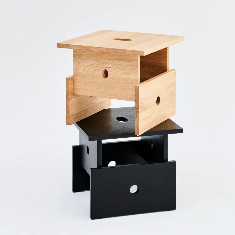 Stolik kawowy Wood Box dąb olejowany HAY