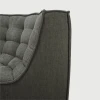 Moduł narożny zaokrąglony sofa N701 Moss Eco Ethnicraft