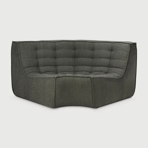 Moduł narożny zaokrąglony sofa N701 Moss Eco Ethnicraft