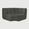 Moduł narożny zaokrąglony sofa N701 Moss Eco Ethnicraft