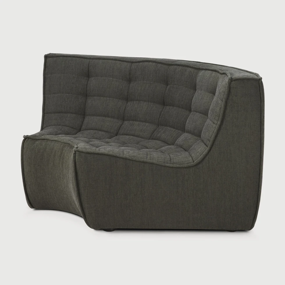 Moduł narożny zaokrąglony sofa N701 Moss Eco Ethnicraft