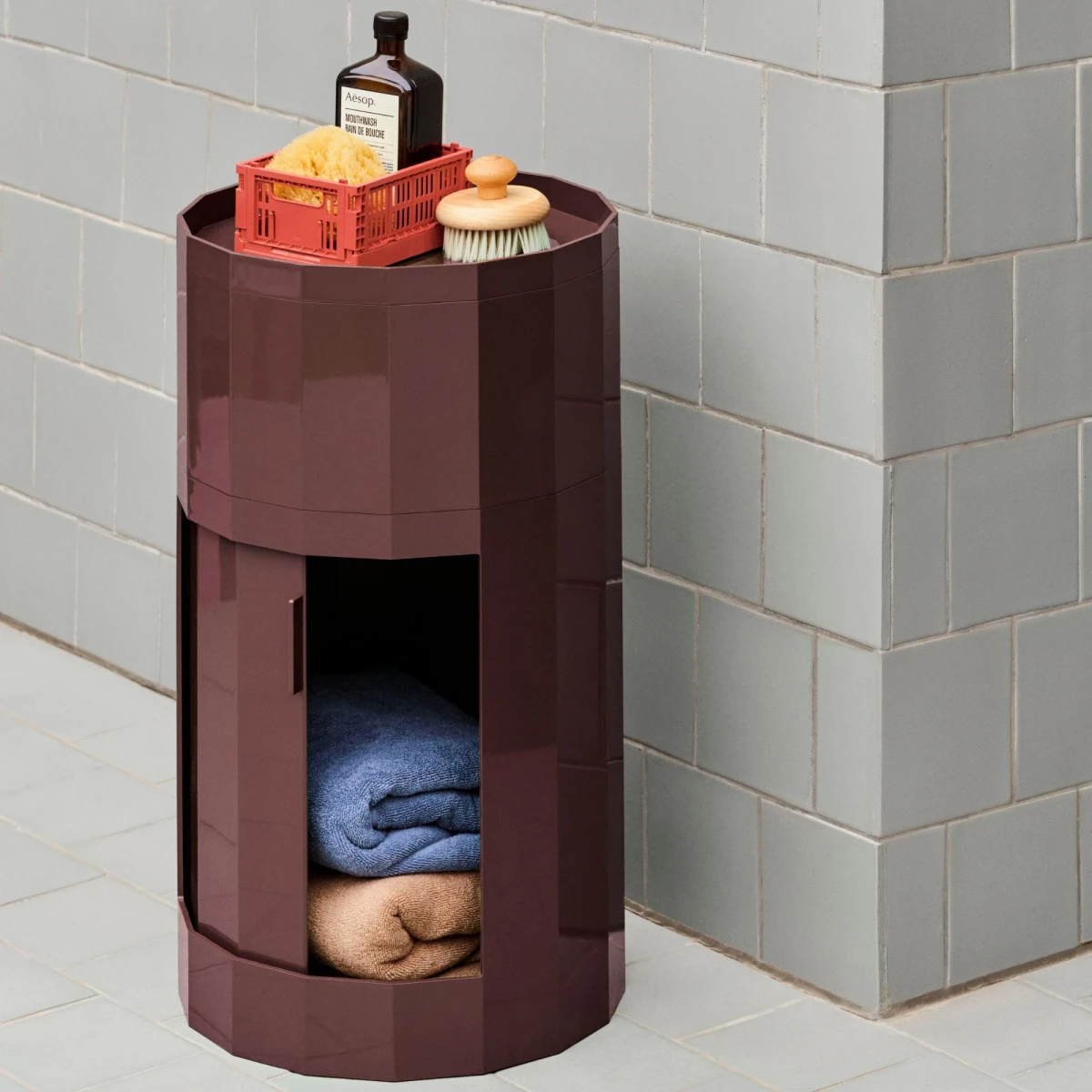 Szafka Facet High Burgundy HAY