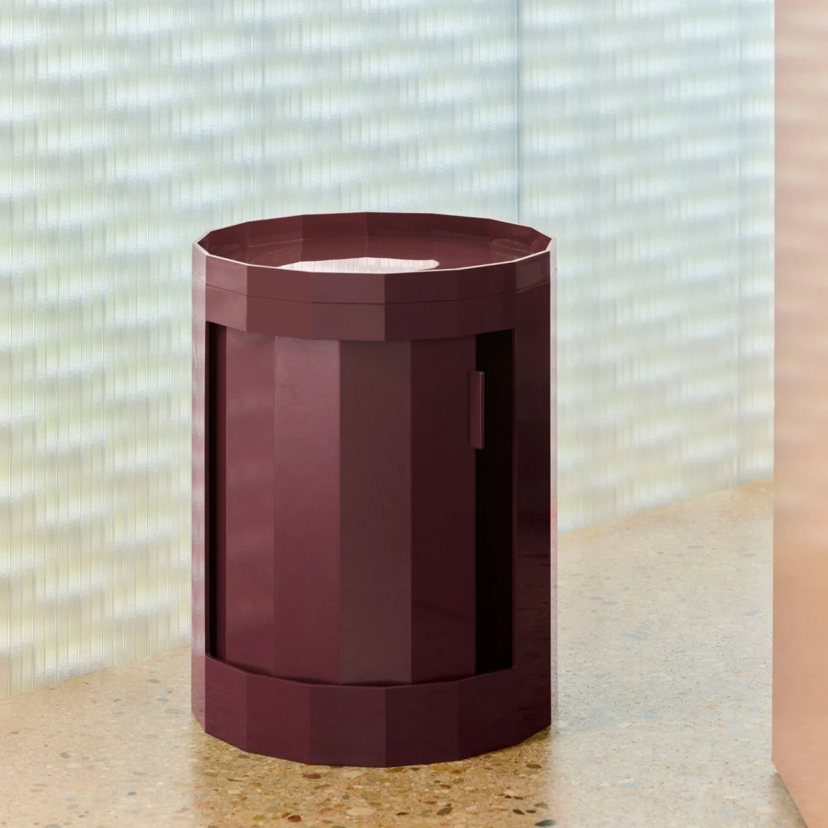 Szafka Facet Low Burgundy HAY