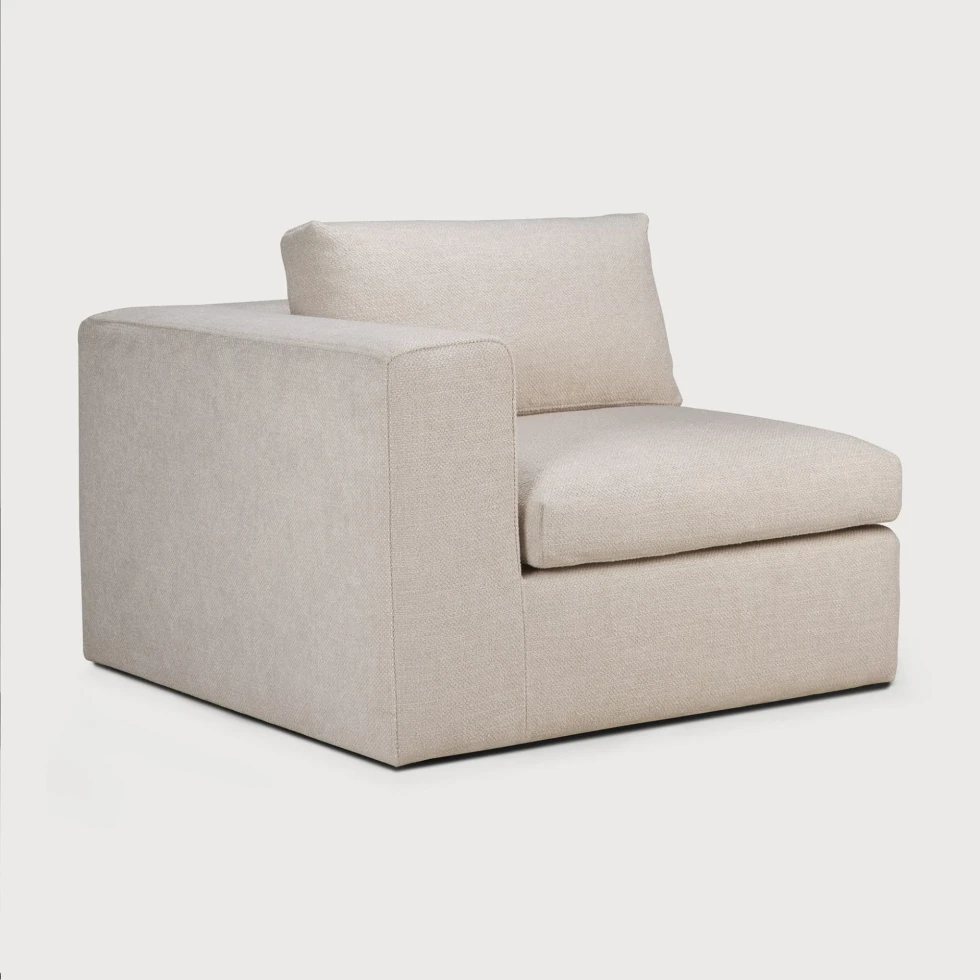 Moduł z podłokietnikiem sofa Mellow Ivory Ethnicraft