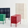 Kredens Perforated Cabinet Large Eggshell HAY