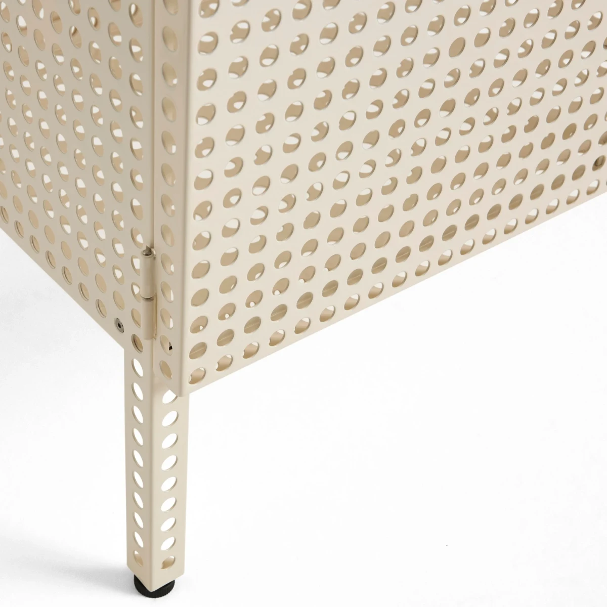 Kredens Perforated Cabinet Large Eggshell HAY