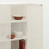 Kredens Perforated Cabinet Large Eggshell HAY