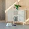Kredens Perforated Cabinet Medium Eggshell HAY