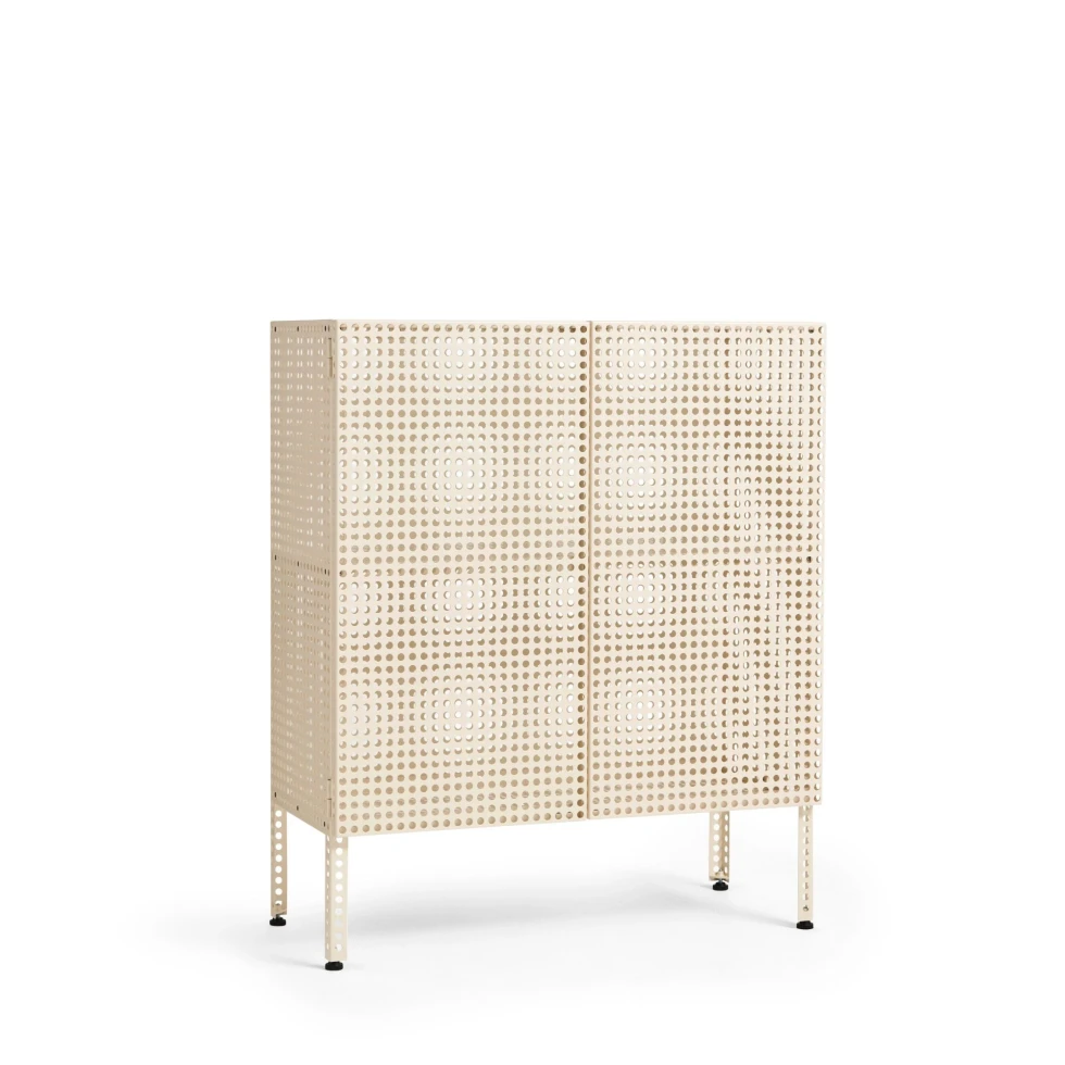 Kredens Perforated Cabinet Medium Eggshell HAY