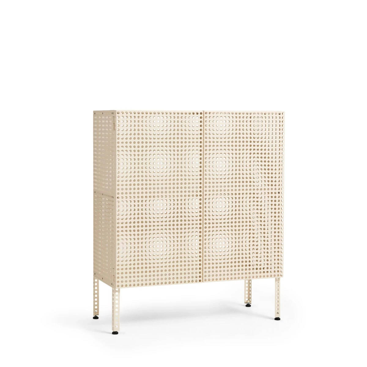 Kredens Perforated Cabinet Medium Eggshell HAY