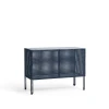 Kredens Perforated Cabinet Small Steel Blue HAY