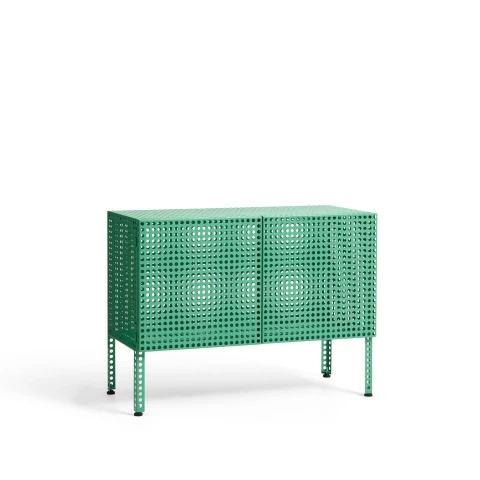 Kredens Perforated Cabinet Soft Jade HAY