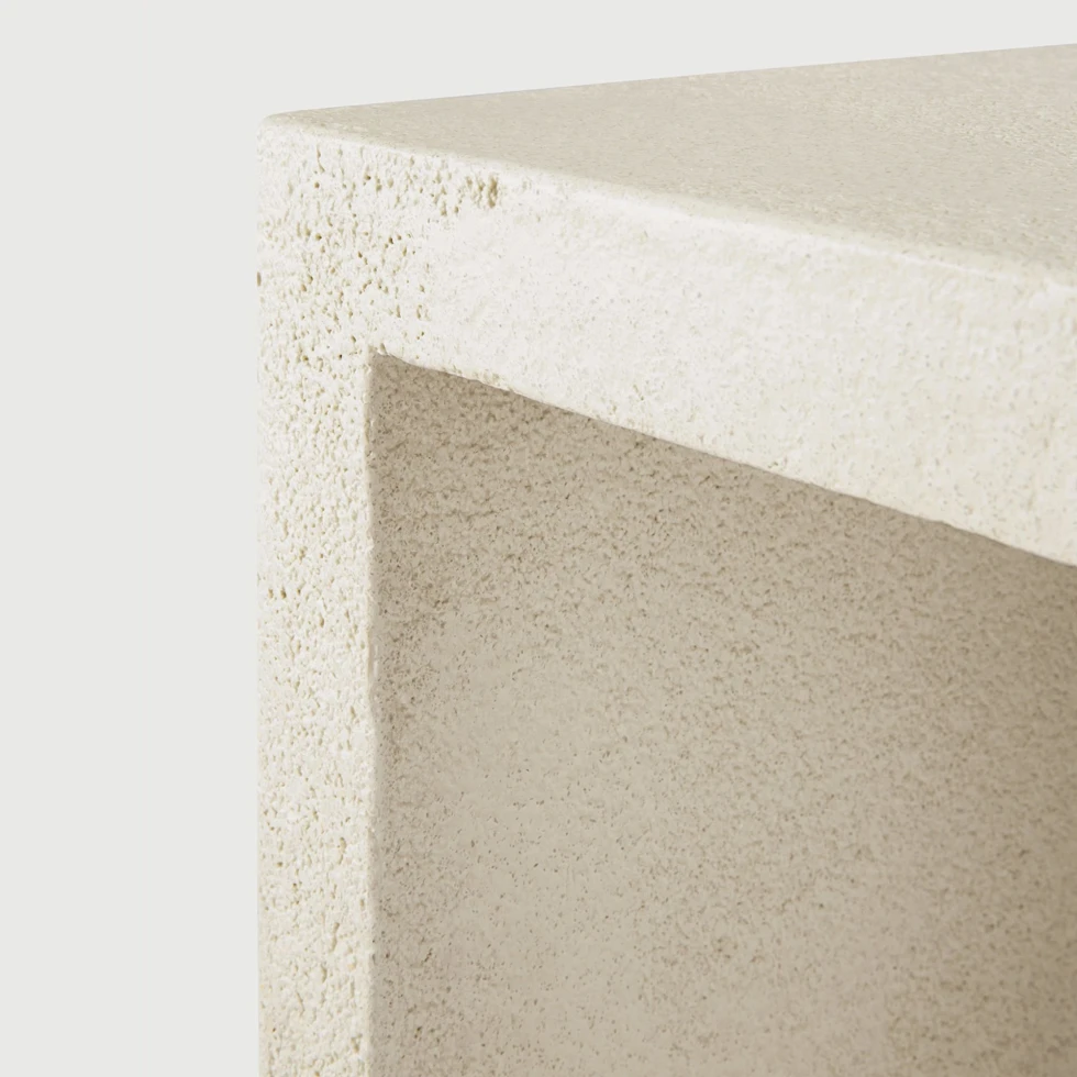 Konsola Elements Microcement Off White Ethnicraft