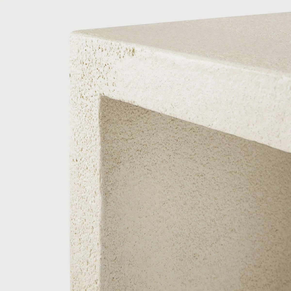 Konsola Elements Microcement Off White Ethnicraft