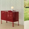 Kredens Perforated Cabinet Wine Red HAY