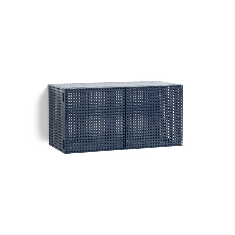 Szafka wisząca Perforated Cabinet Steel Blue HAY