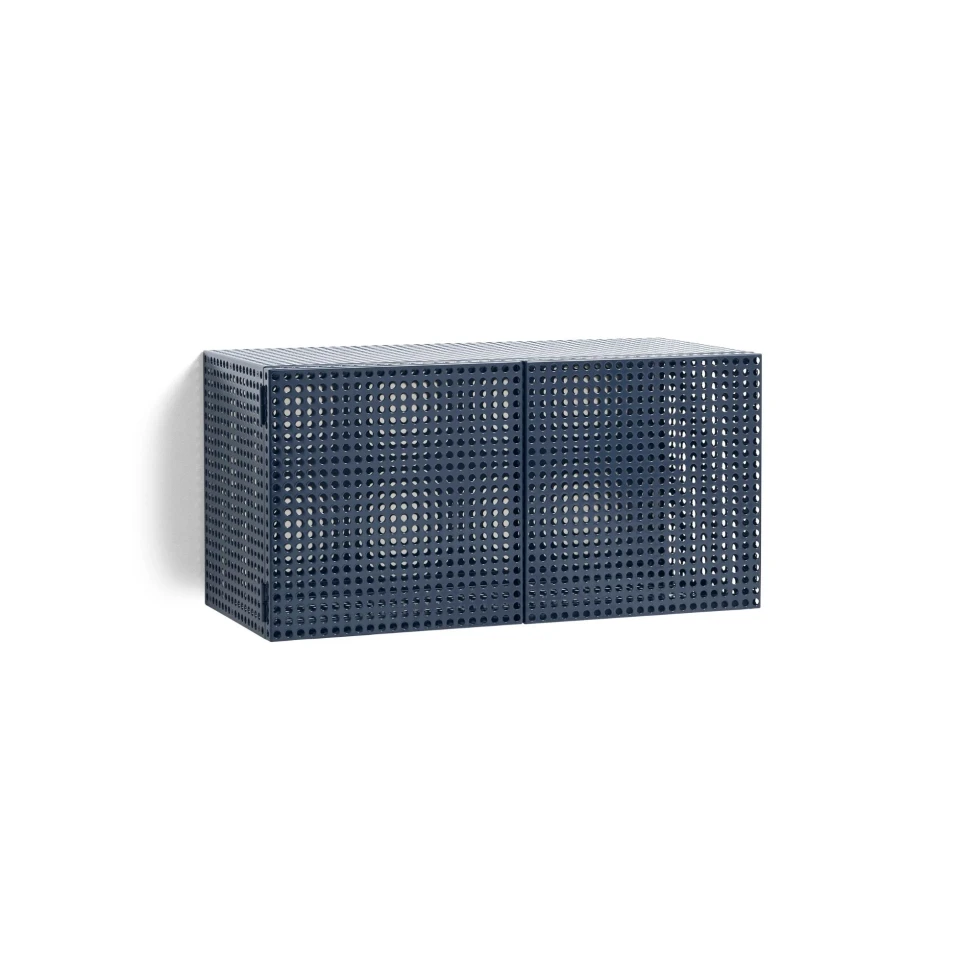 Szafka wisząca Perforated Cabinet Steel Blue HAY