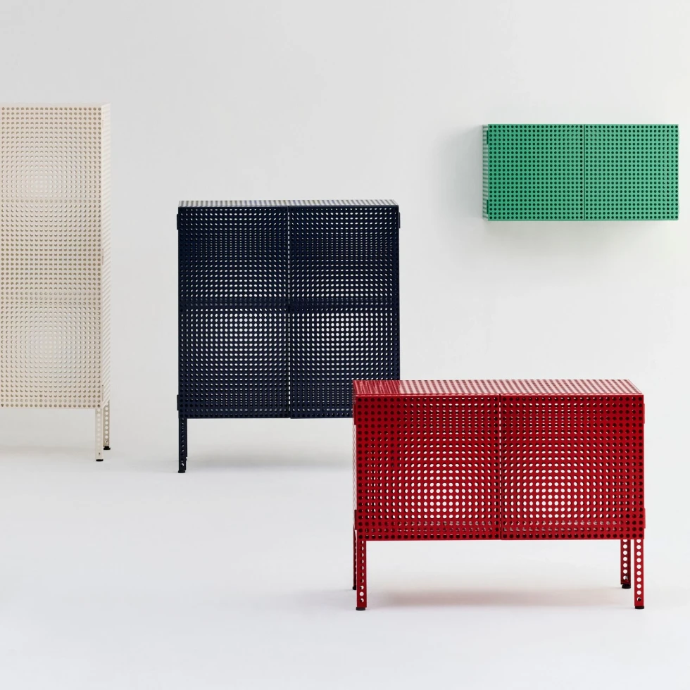 Szafka wisząca Perforated Cabinet Eggshell HAY